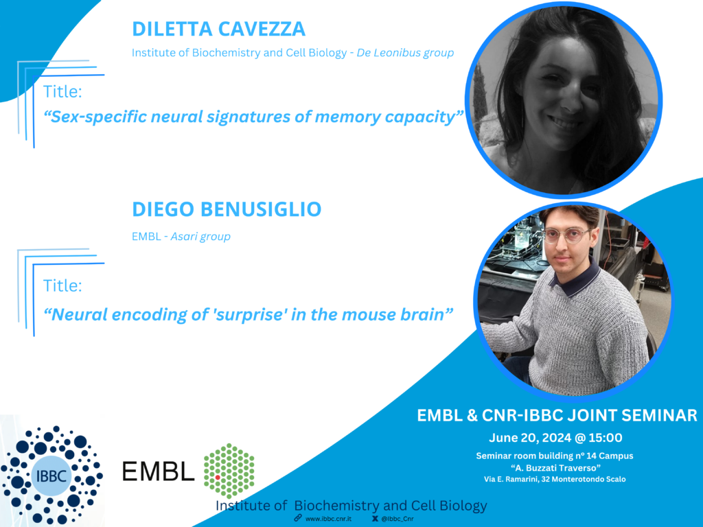 Joint IBBC-CNR and EMBL seminars